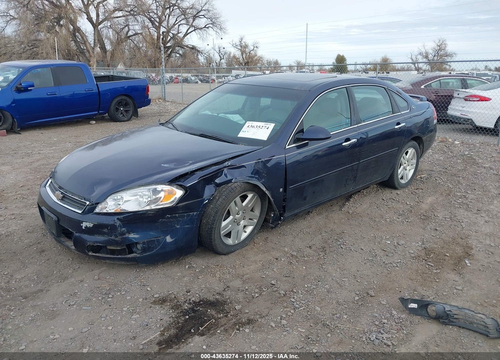 2007 CHEVROLET IMPALA LTZ VIN: 2G1WU58R179158550