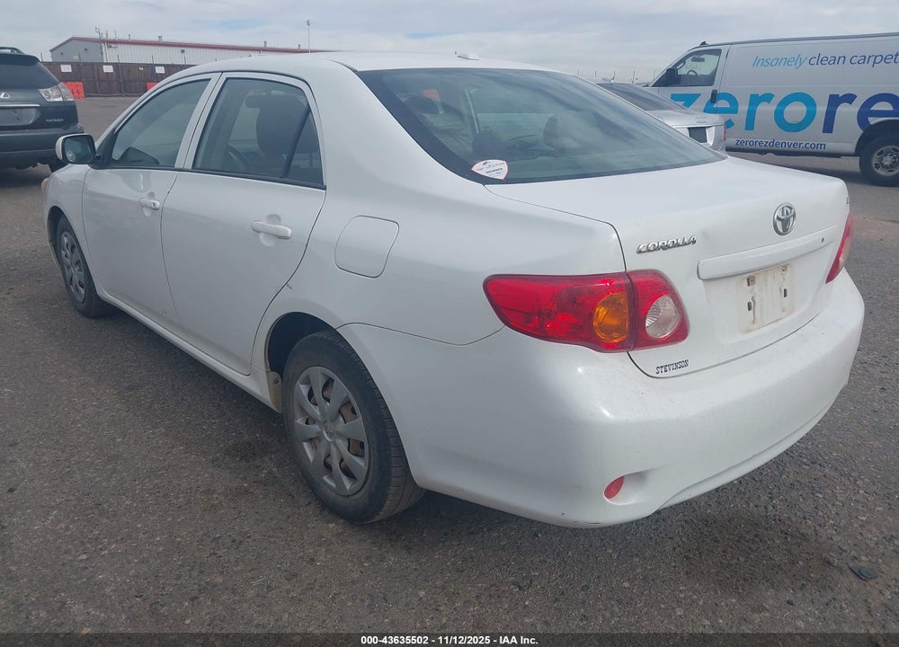 2009 TOYOTA COROLLA LE VIN: JTDBL40E599048184