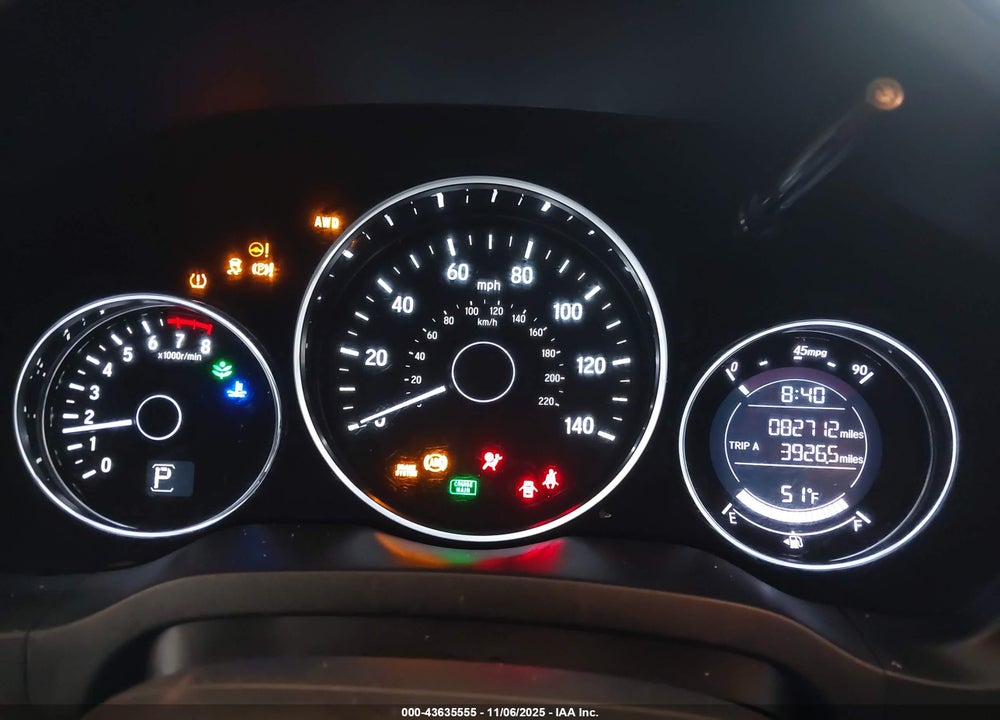 2018 HONDA HR-V EX-L VIN: 3CZRU6H7XJM724710