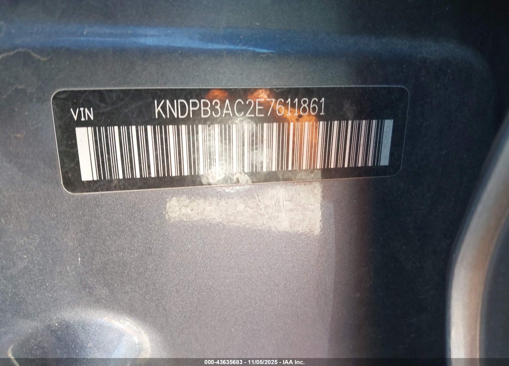 2014 KIA SPORTAGE LX VIN: KNDPB3AC2E7611861
