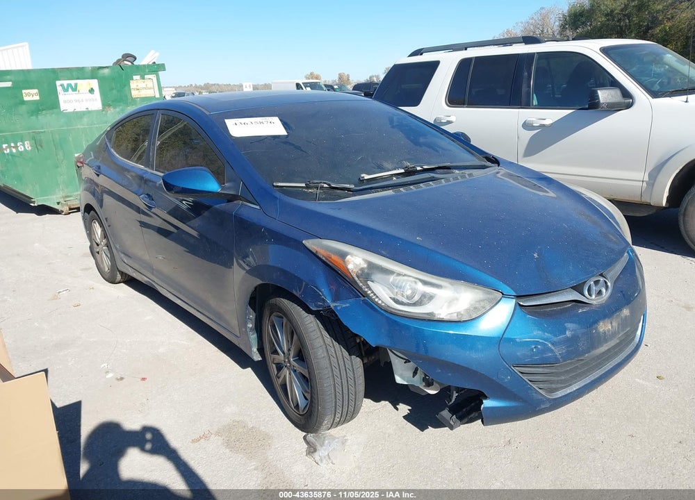 2015 HYUNDAI ELANTRA SE VIN: KMHDH4AE6FU281861
