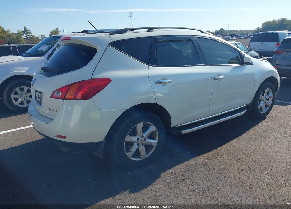 2009 NISSAN MURANO S VIN: JN8AZ18W09W126270