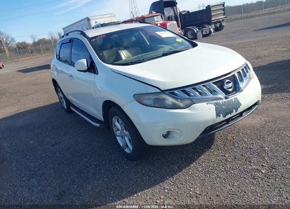 2009 NISSAN MURANO S VIN: JN8AZ18W09W126270