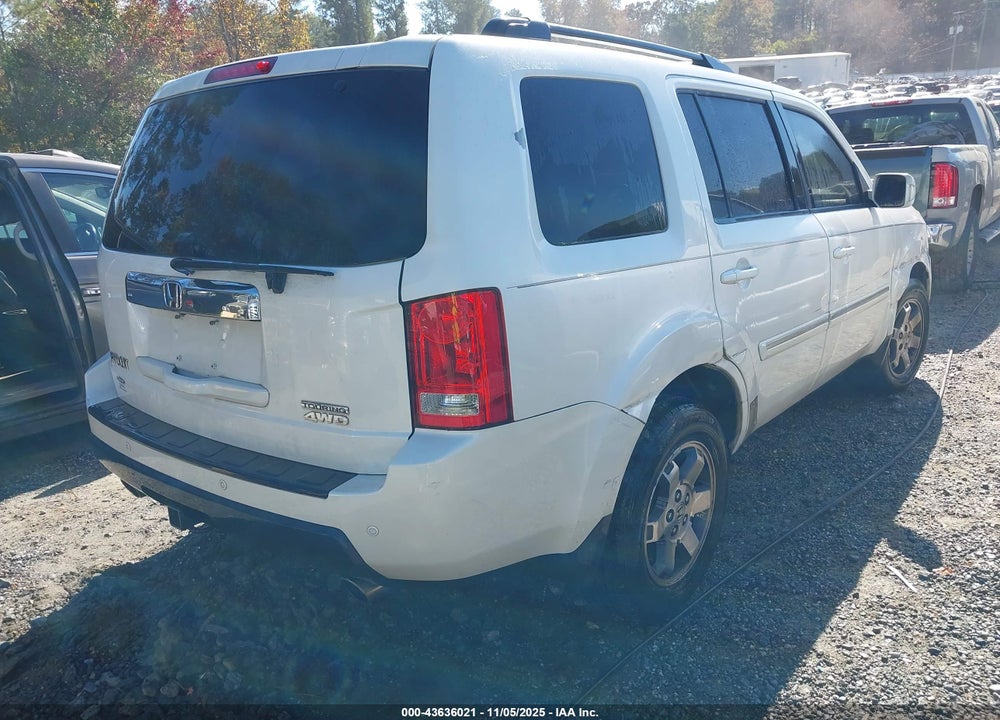 2011 HONDA PILOT TOURING VIN: 5FNYF4H99BB092340