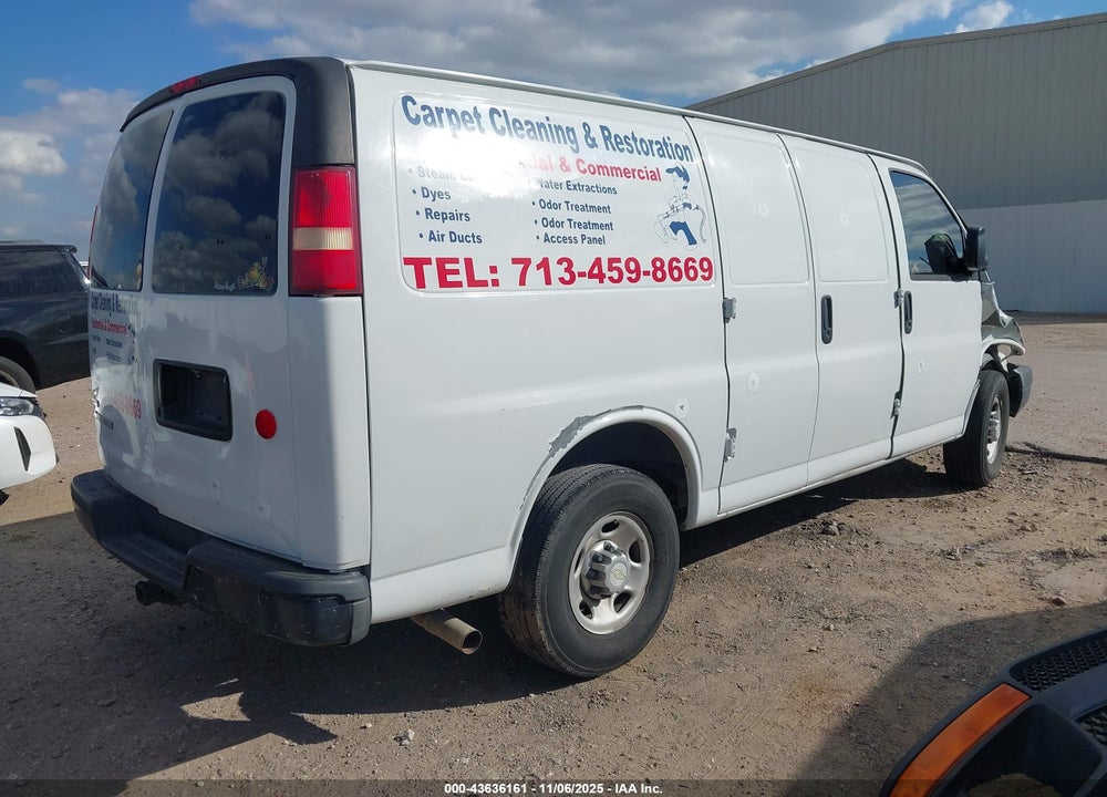 2010 CHEVROLET EXPRESS 2500 WORK VAN VIN: 1GCZGFDA4A1118783