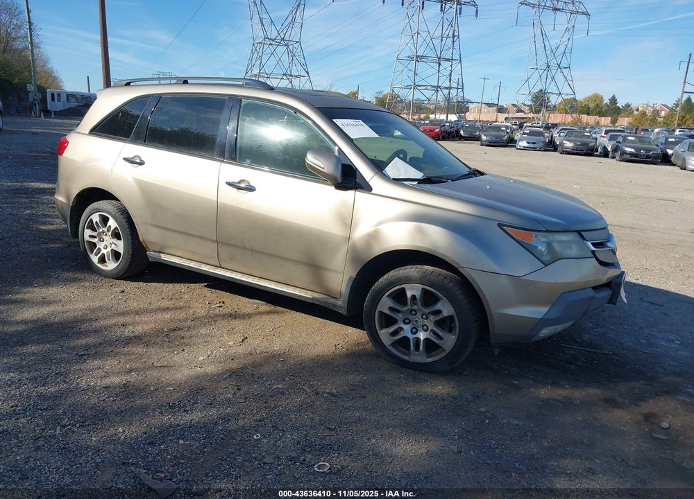 2007 ACURA MDX TECHNOLOGY PACKAGE VIN: 2HNYD28307H522323