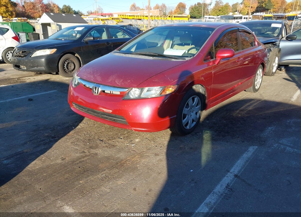 2008 HONDA CIVIC LX VIN: 2HGFA16588H520942
