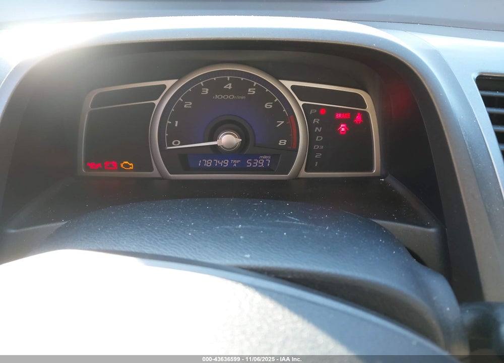 2008 HONDA CIVIC LX VIN: 2HGFA16588H520942