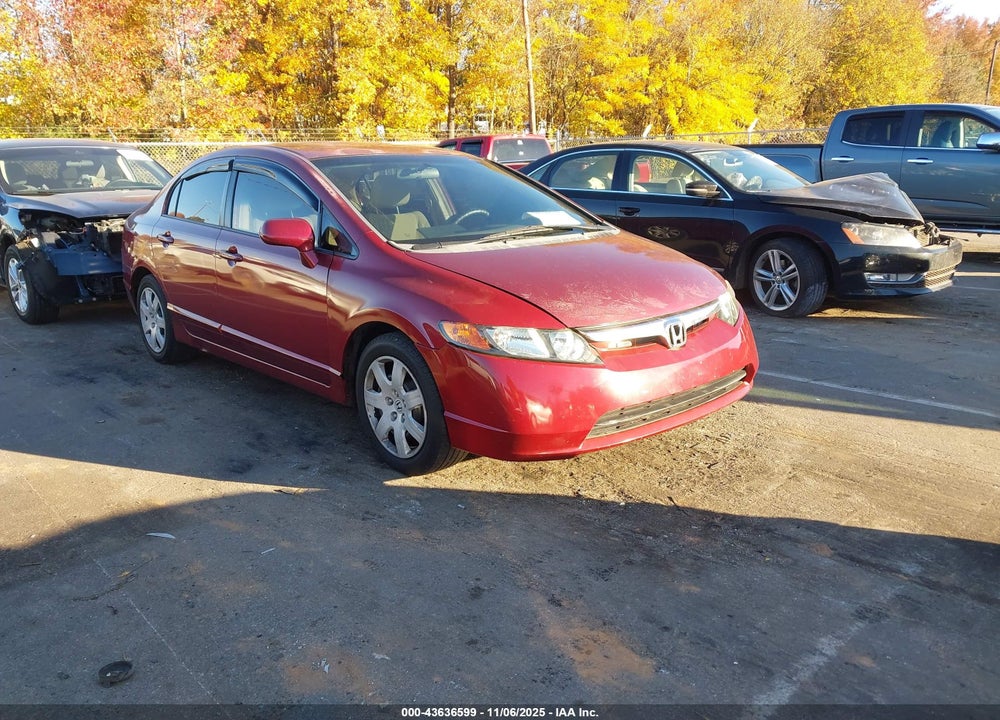 2008 HONDA CIVIC LX VIN: 2HGFA16588H520942