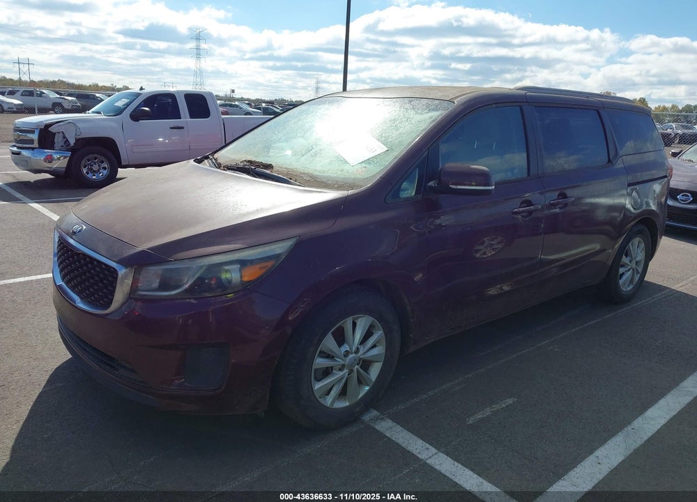 2016 KIA SEDONA LX VIN: KNDMB5C19G6083285