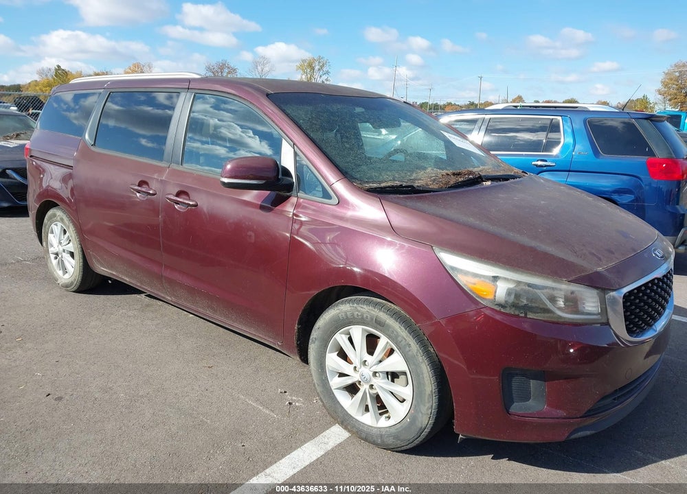 2016 KIA SEDONA LX VIN: KNDMB5C19G6083285