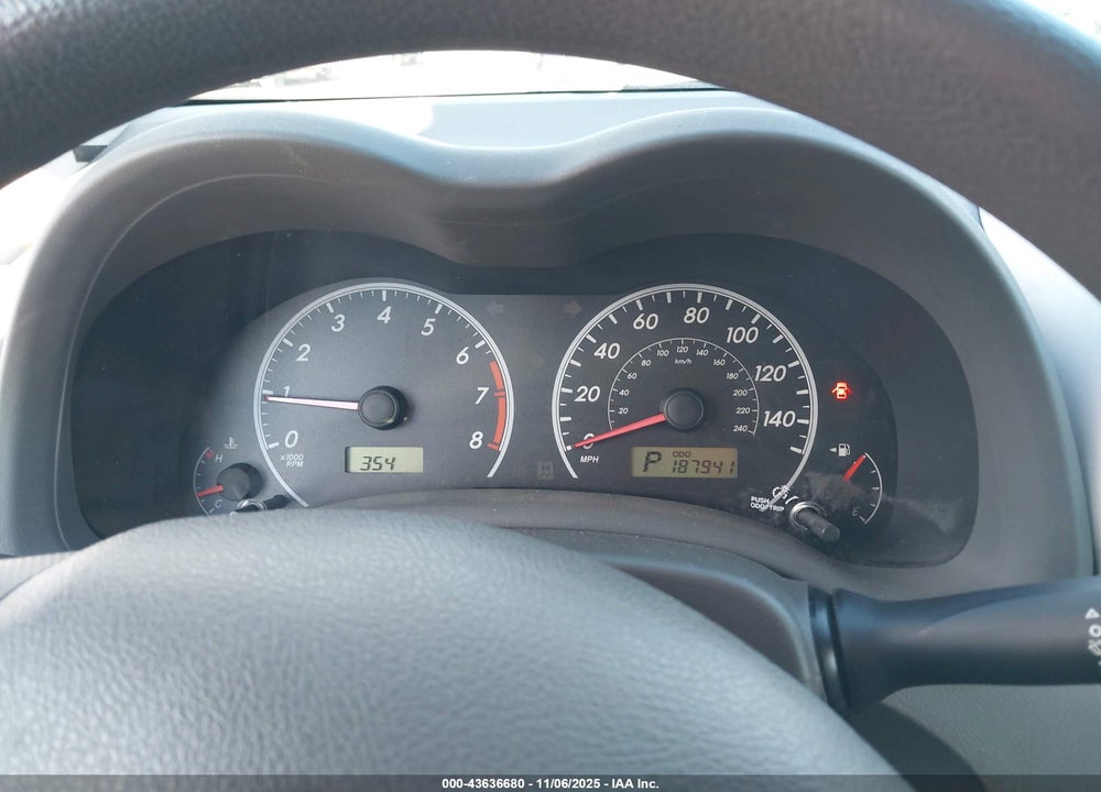 2009 TOYOTA COROLLA LE VIN: 2T1BU40E19C171102