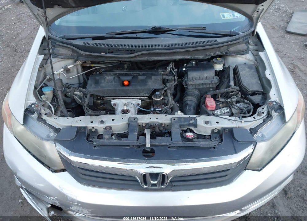 2012 HONDA CIVIC VIN: 2HGFB2F93CH327192