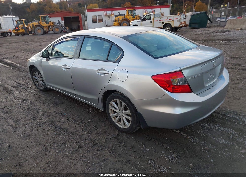 2012 HONDA CIVIC VIN: 2HGFB2F93CH327192
