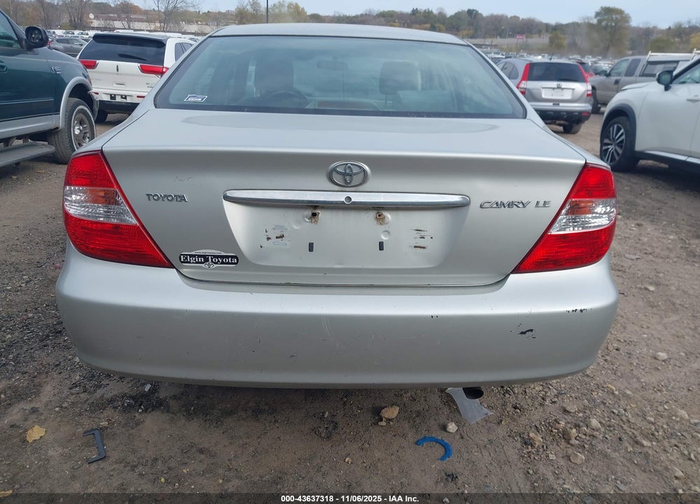 2004 TOYOTA CAMRY LE VIN: 4T1BE32K34U933220