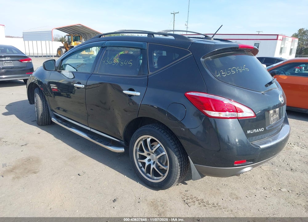 2011 NISSAN MURANO SL VIN: JN8AZ1MW6BW150195