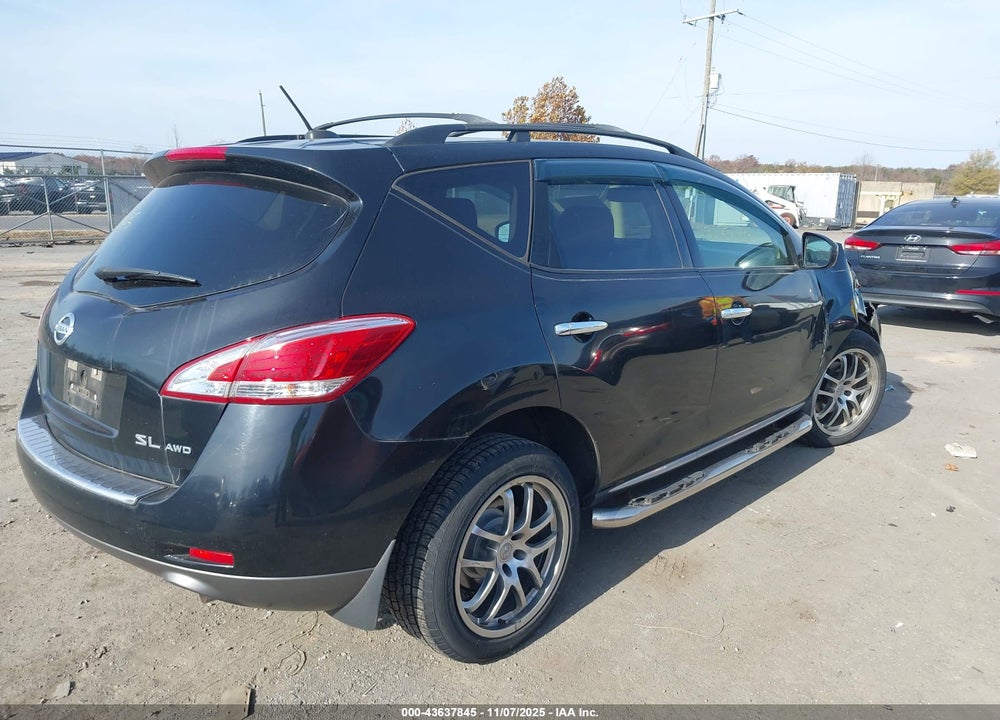 2011 NISSAN MURANO SL VIN: JN8AZ1MW6BW150195