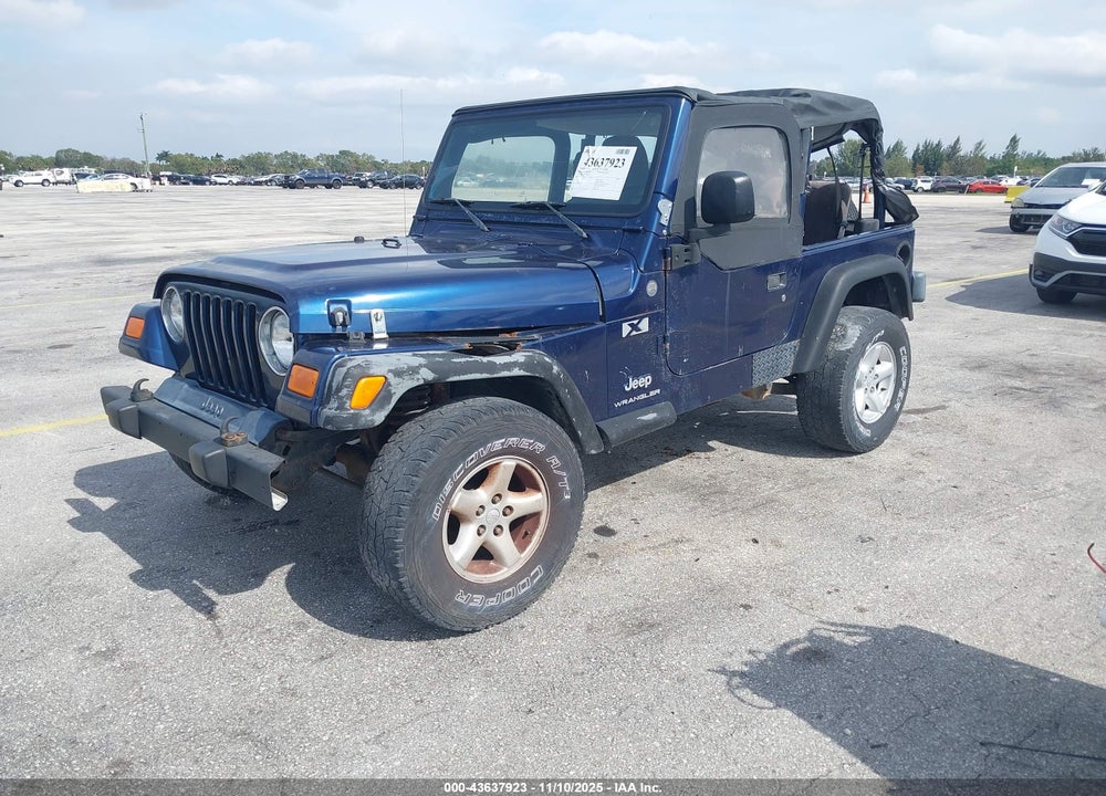 2004 JEEP WRANGLER X VIN: 1J4FA39S54P749879