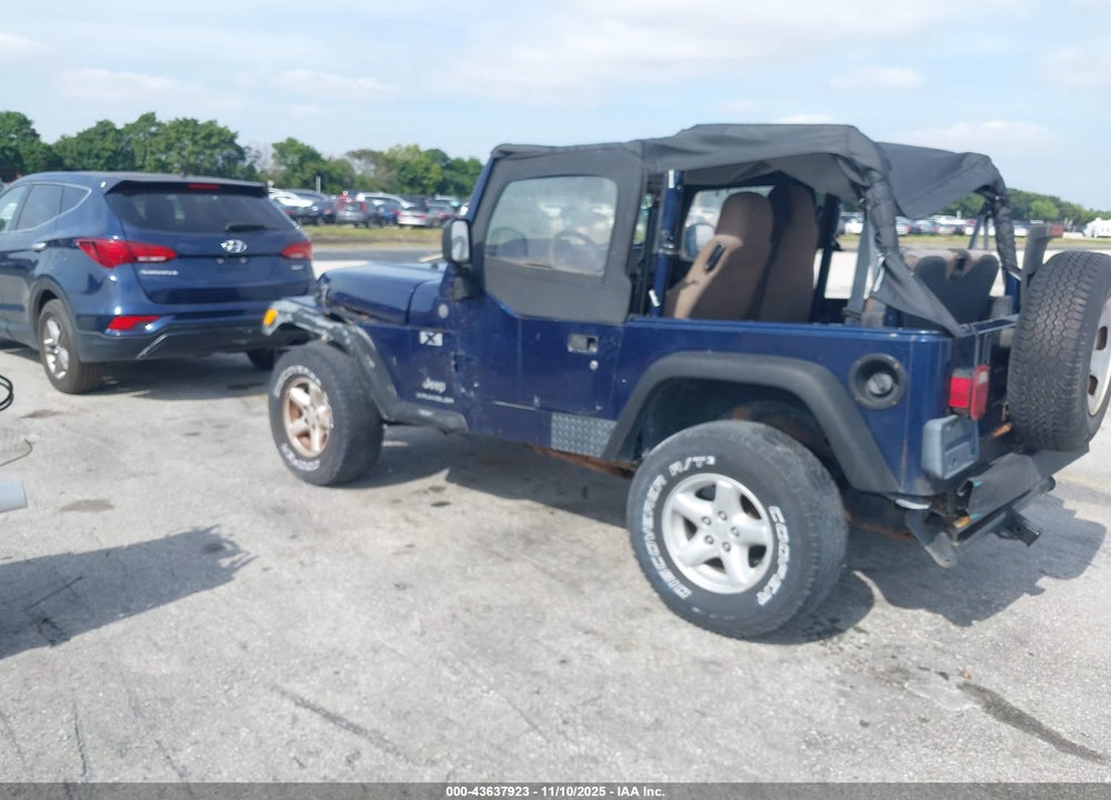 2004 JEEP WRANGLER X VIN: 1J4FA39S54P749879