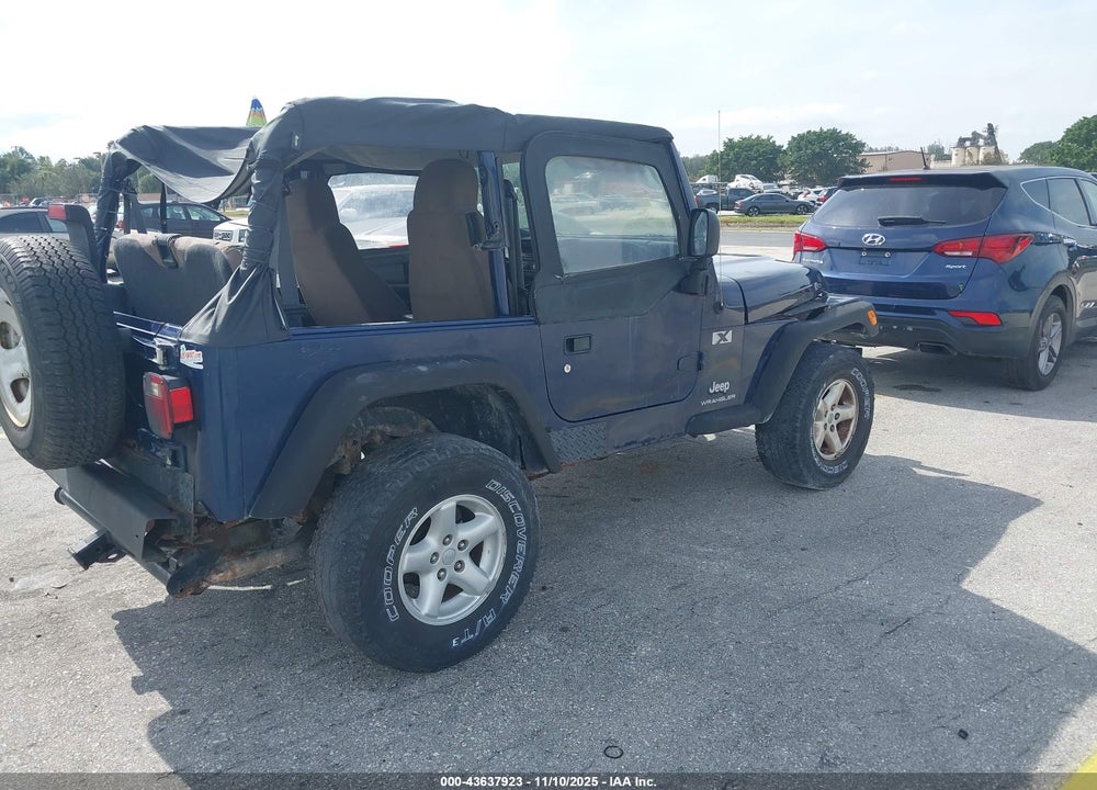 2004 JEEP WRANGLER X VIN: 1J4FA39S54P749879