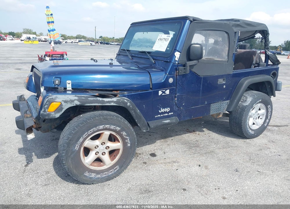 2004 JEEP WRANGLER X VIN: 1J4FA39S54P749879