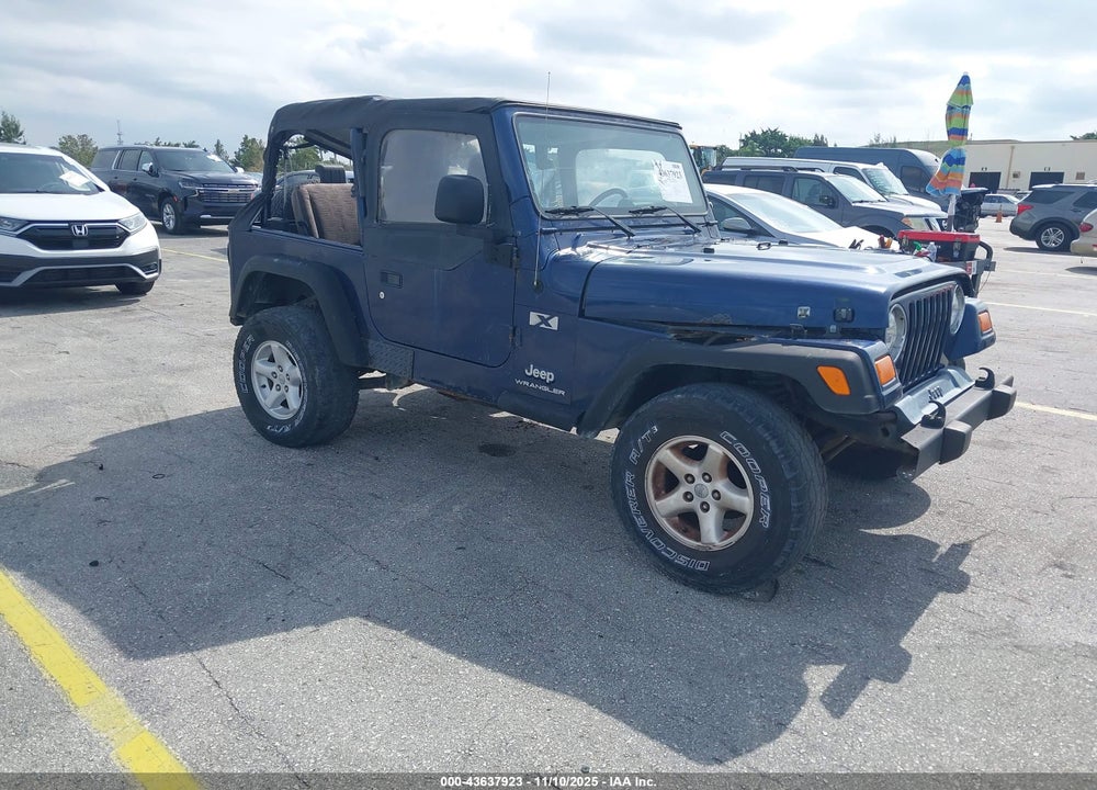 2004 JEEP WRANGLER X VIN: 1J4FA39S54P749879