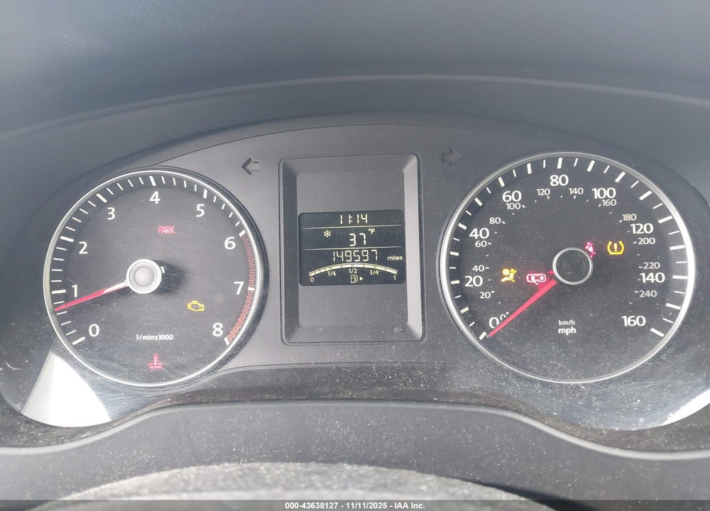 2012 VOLKSWAGEN JETTA 2.5L SE VIN: 3VWBP7AJ7CM362703