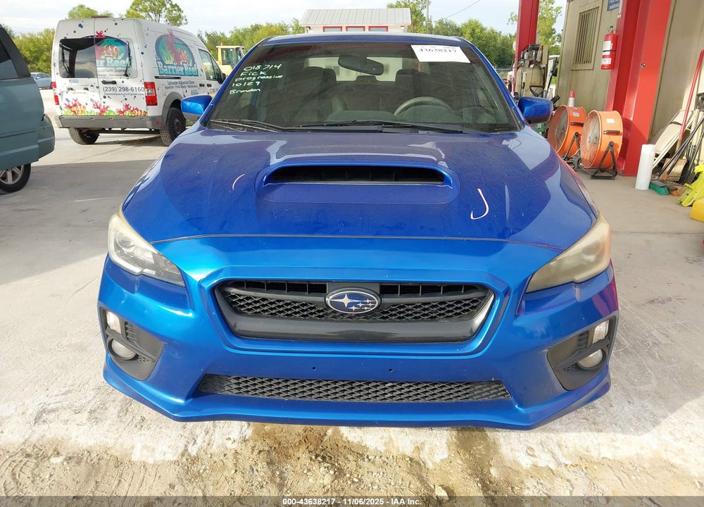 2015 SUBARU WRX LIMITED VIN: JF1VA1G67F8820319