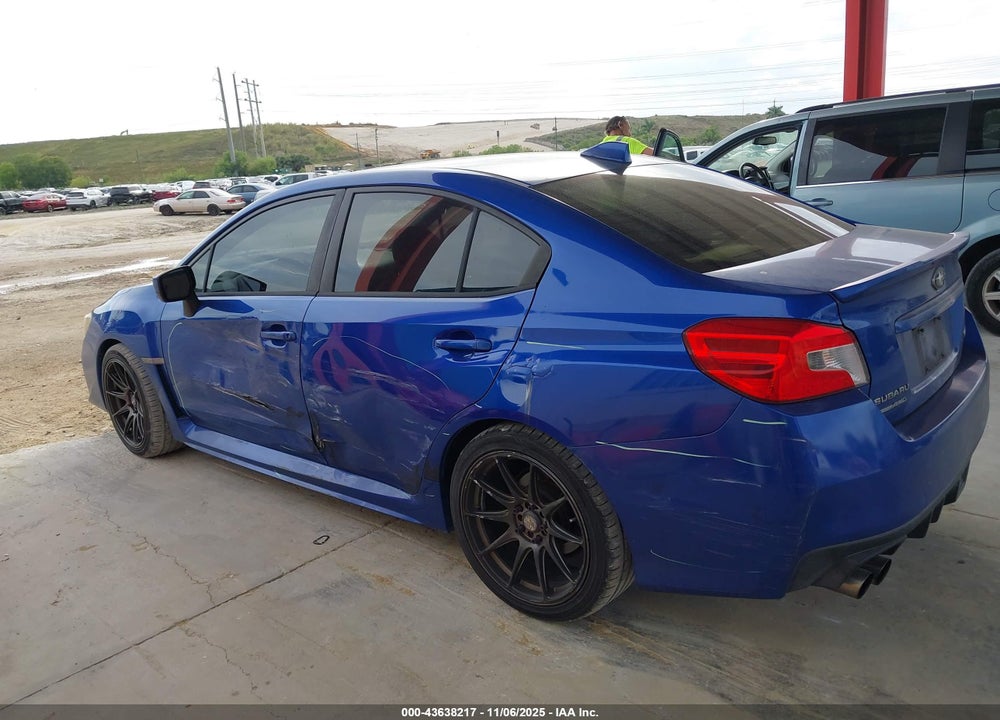2015 SUBARU WRX LIMITED VIN: JF1VA1G67F8820319