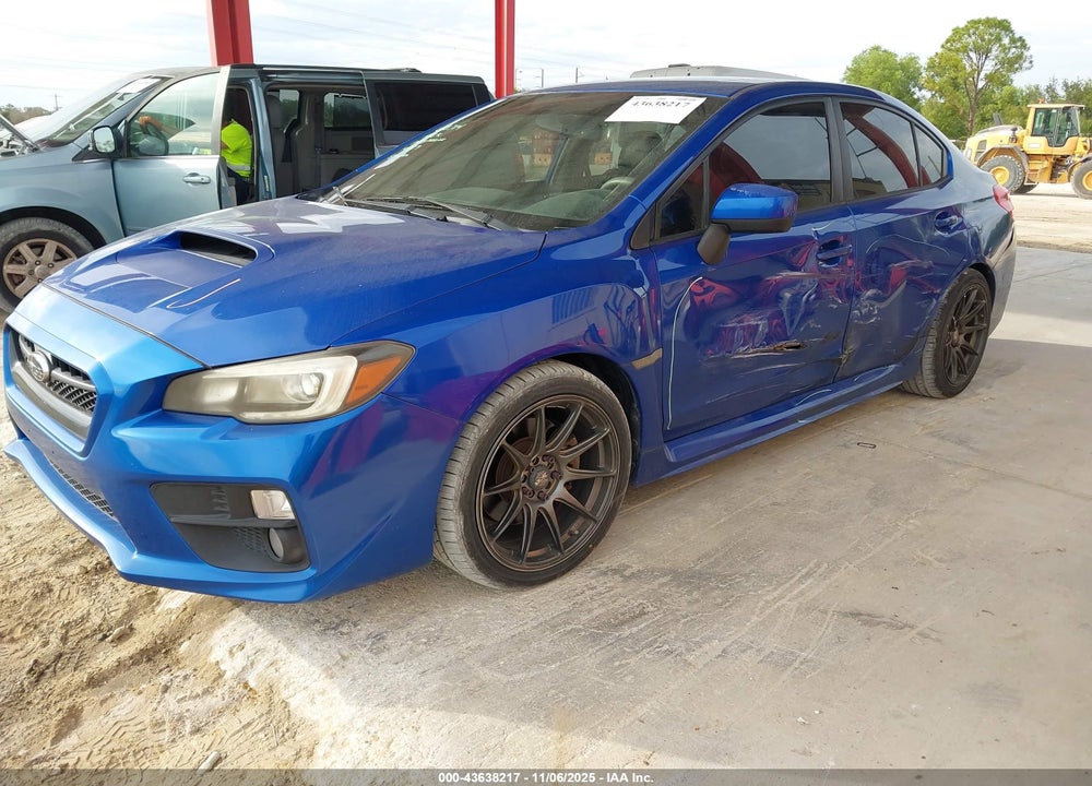 2015 SUBARU WRX LIMITED VIN: JF1VA1G67F8820319