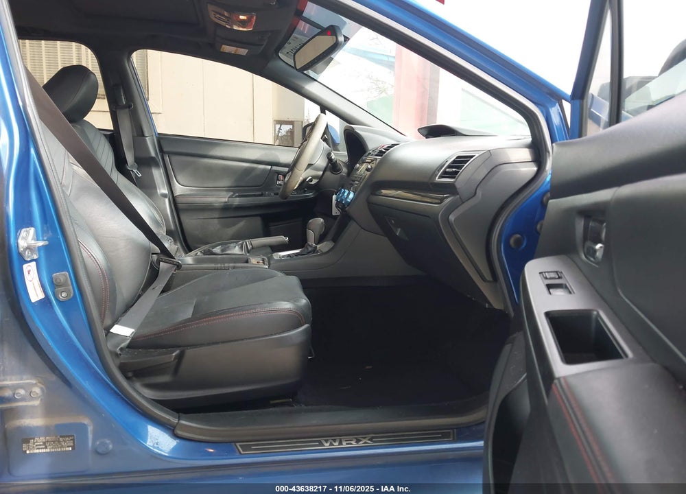 2015 SUBARU WRX LIMITED VIN: JF1VA1G67F8820319