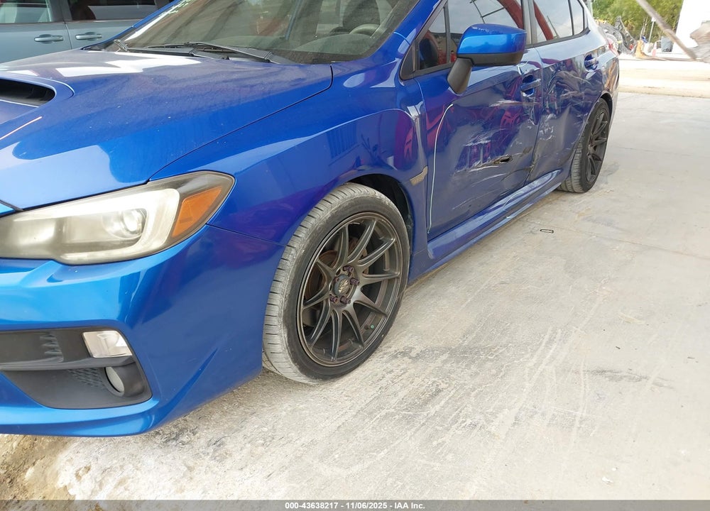2015 SUBARU WRX LIMITED VIN: JF1VA1G67F8820319