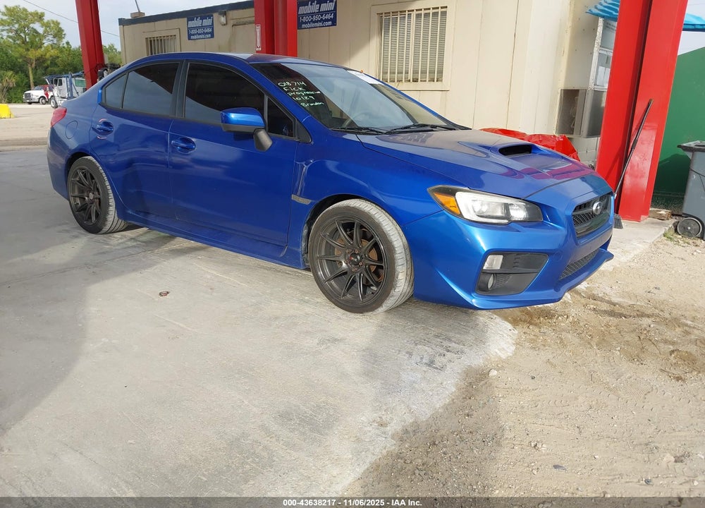 2015 SUBARU WRX LIMITED VIN: JF1VA1G67F8820319