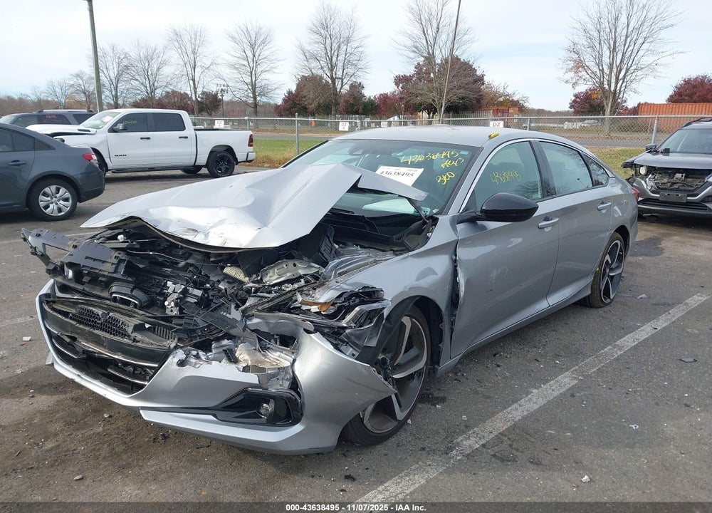 2022 HONDA ACCORD SPORT VIN: 1HGCV1F33NA036466