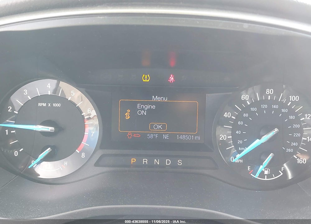 2013 FORD FUSION VIN: 3FA6P0HRXDR274651