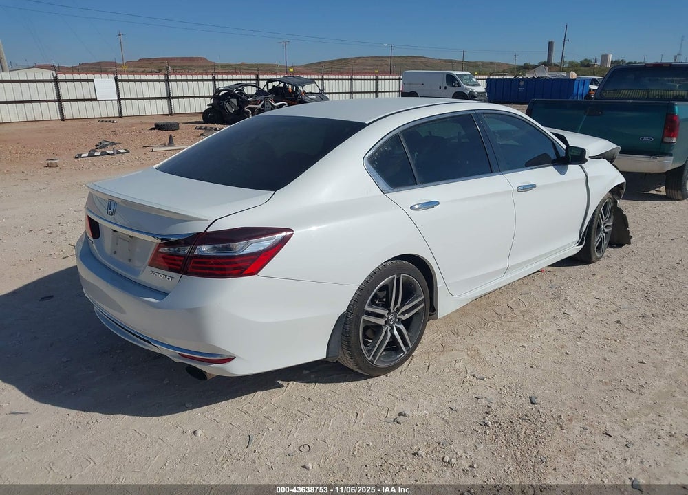 2016 HONDA ACCORD SPORT VIN: 1HGCR2F54GA128037