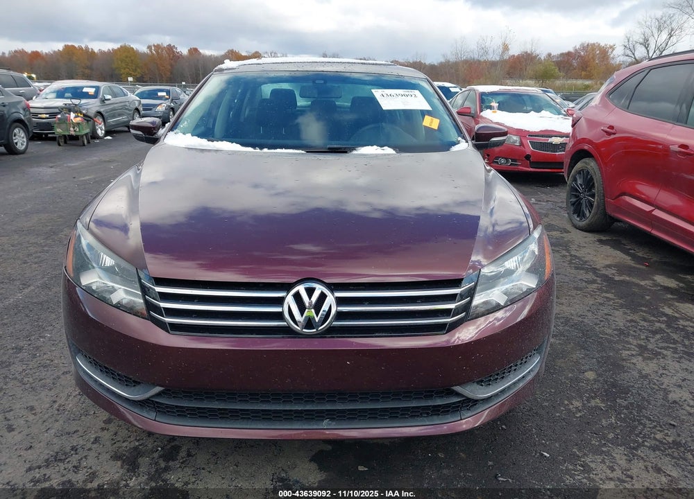 2013 VOLKSWAGEN PASSAT VIN: 1VWAH7A31DC027479