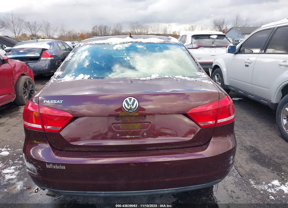 2013 VOLKSWAGEN PASSAT VIN: 1VWAH7A31DC027479