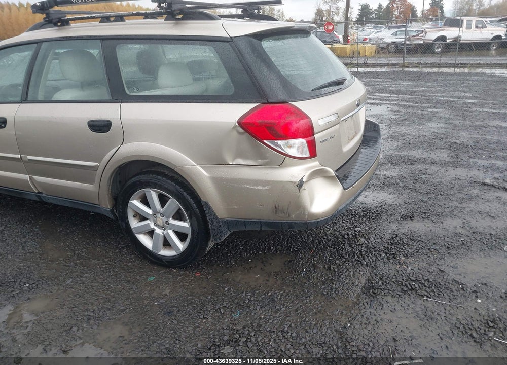2008 SUBARU OUTBACK 2.5I/2.5I L.L. BEAN EDITION VIN: 4S4BP61C587346978