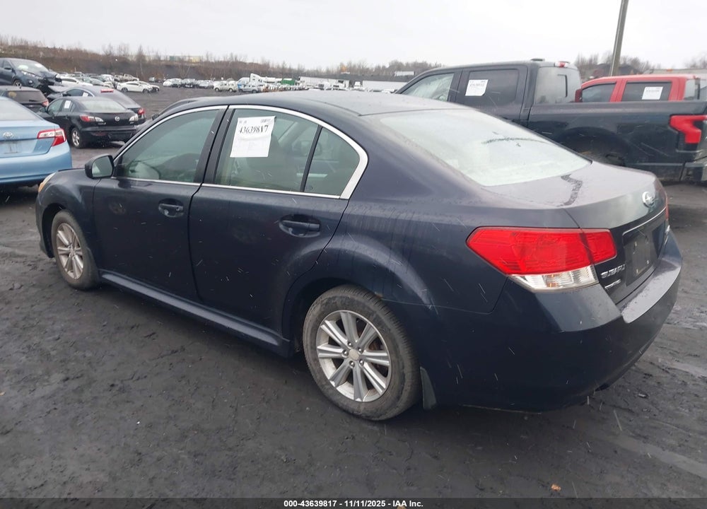 2012 SUBARU LEGACY 2.5I VIN: 4S3BMBA6XC3028290