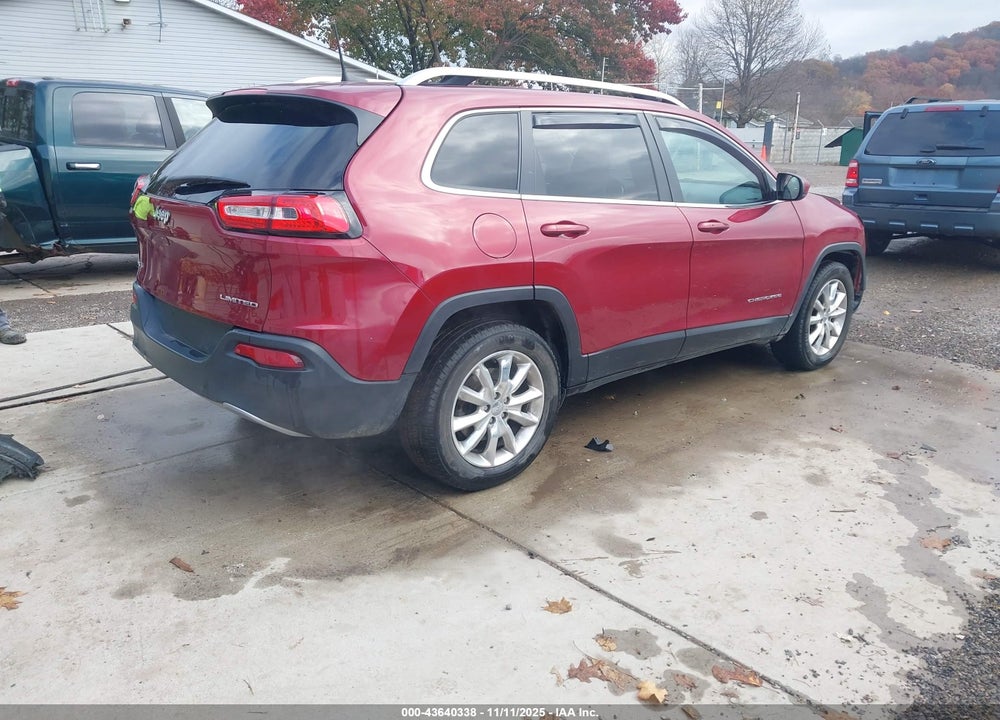 2016 JEEP CHEROKEE LIMITED VIN: 1C4PJMDB3GW182122