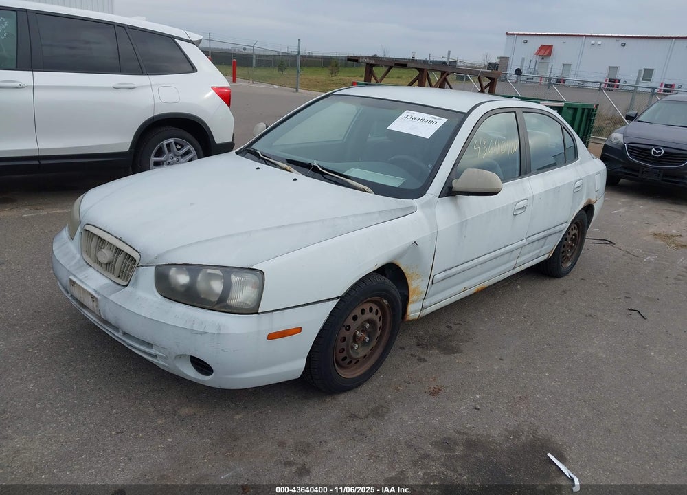 2001 HYUNDAI ELANTRA GLS VIN: KMHDN45D51U054762