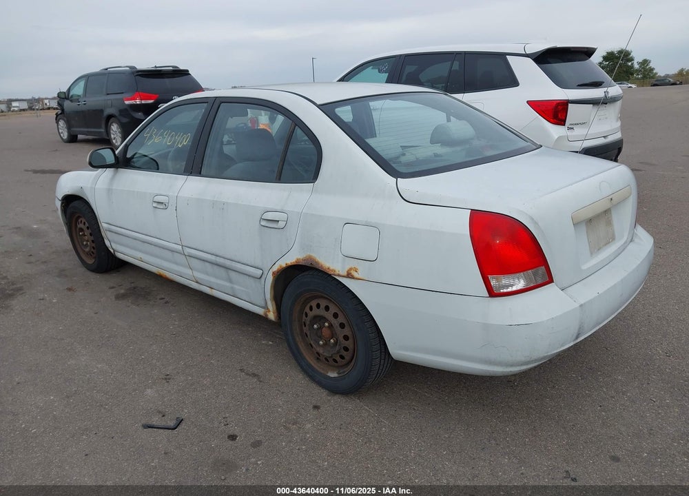 2001 HYUNDAI ELANTRA GLS VIN: KMHDN45D51U054762