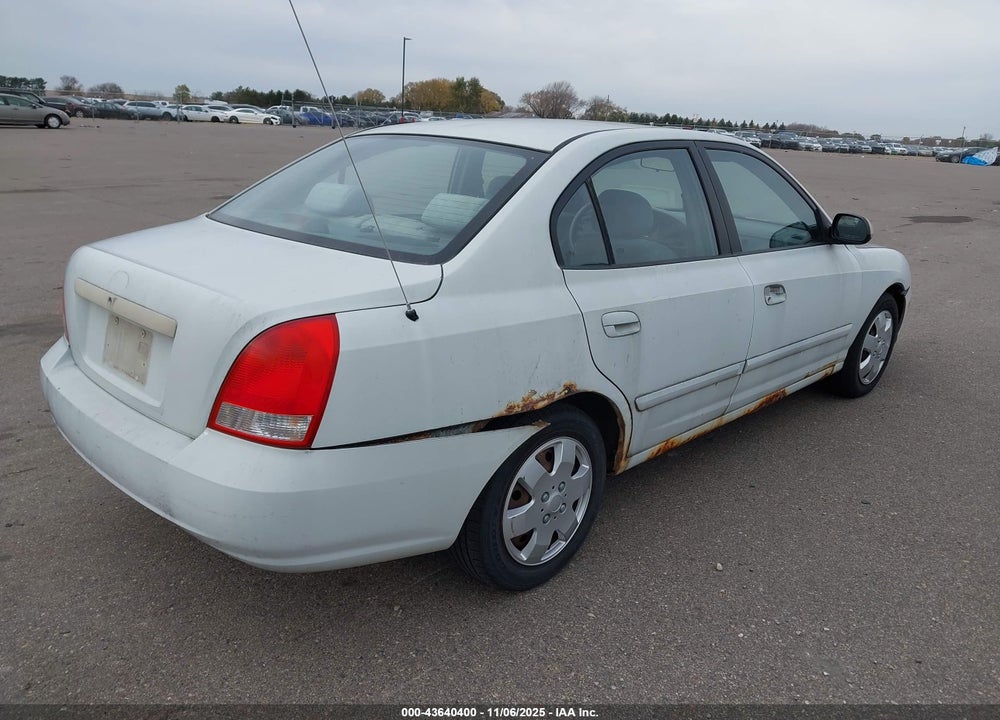 2001 HYUNDAI ELANTRA GLS VIN: KMHDN45D51U054762