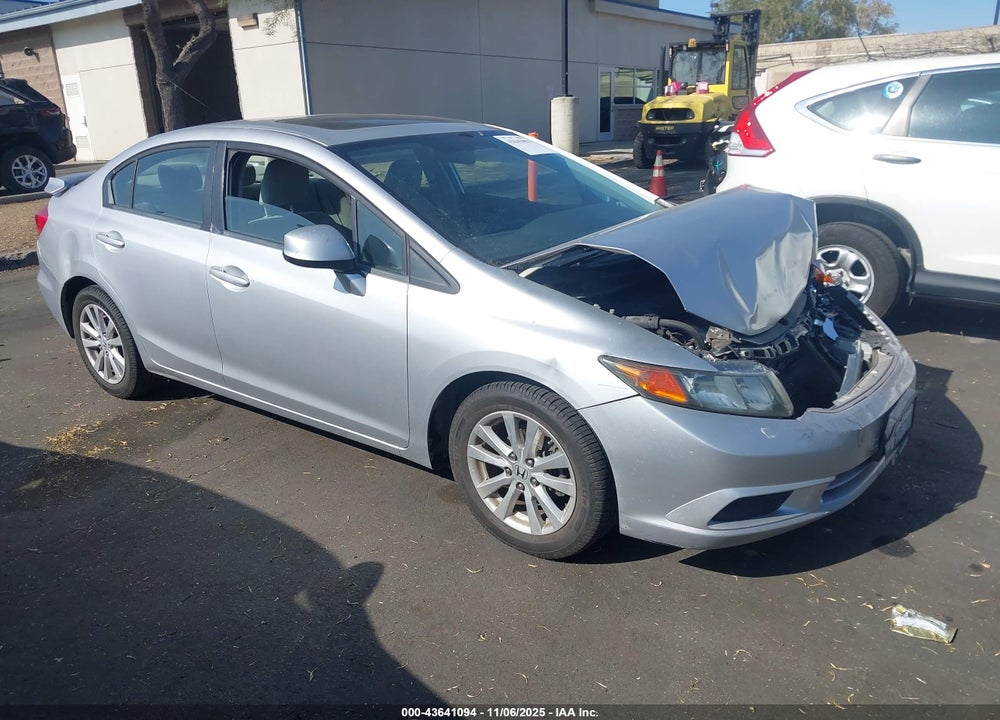 2012 HONDA CIVIC EX VIN: 19XFB2F88CE333653