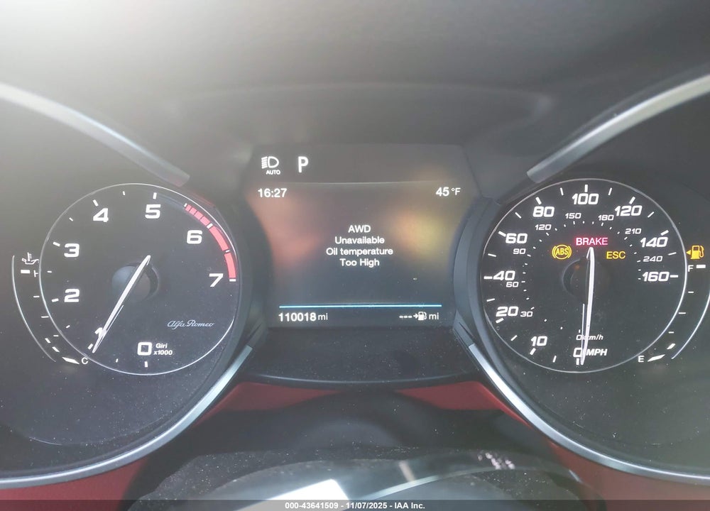 2018 ALFA ROMEO STELVIO TI SPORT AWD VIN: ZASFAKNN9J7C01712