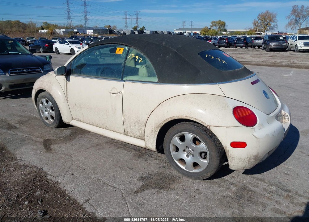 2003 VOLKSWAGEN NEW BEETLE GLS VIN: 3VWCK21Y13M301334