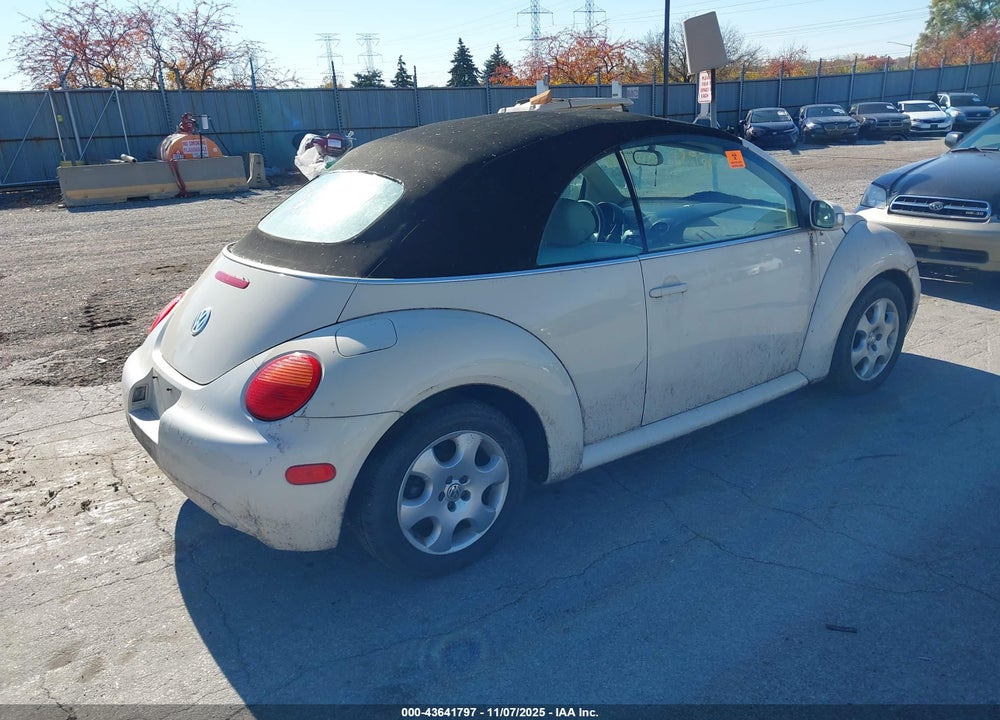 2003 VOLKSWAGEN NEW BEETLE GLS VIN: 3VWCK21Y13M301334