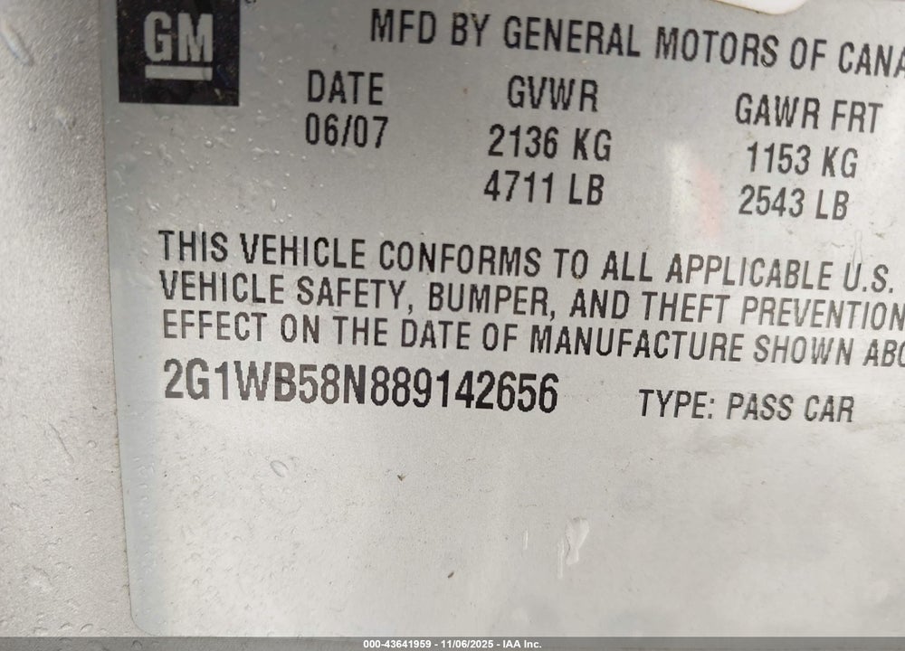 2012 CHEVROLET IMPALA LT VIN: 2G1WG5E31C1320824