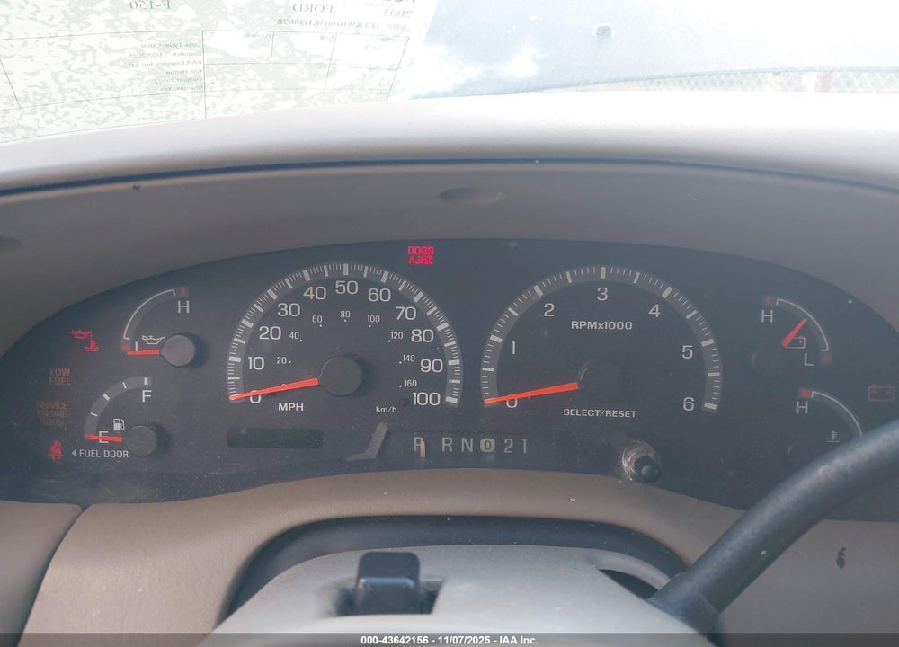 2003 FORD F-150 LARIAT/XLT VIN: 1FTRW07603KB38078